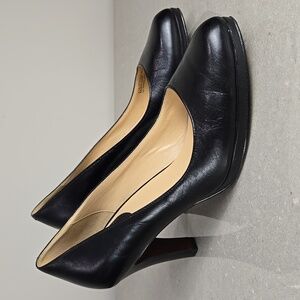 Cole Haan NikeAir black almond toe heels pumps, size 8.5